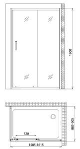 Душевой уголок Gemy Victoria S30191F-A90