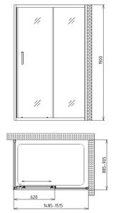 Душевой уголок Gemy Victoria S30191C-A90