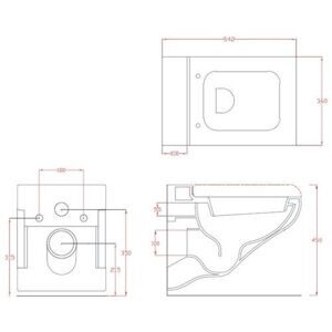 Чаша унитаза подвесная the.artceram La Fontana LFV001 (белый) с горизонтальным выпуском