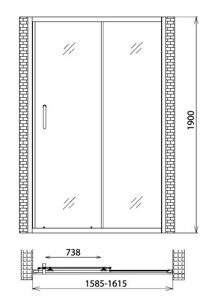 Душевая дверь Gemy Victoria S30191F