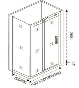 Боковая часть GOOD DOOR Puerta  SP-90 -C-CH