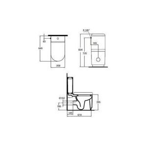 Унитаз с бачком напольный Ideal STANDARD Moments K312801+K403901