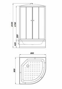 Душевая кабина Parly EF821