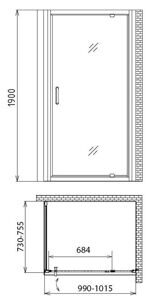 Душевой уголок Gemy Sunny Bay S28160-A75