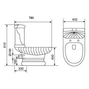 Унитаз с бачком напольный Laguraty 2159A White