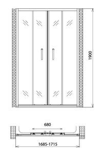 Душевая дверь Gemy Victoria S30192C