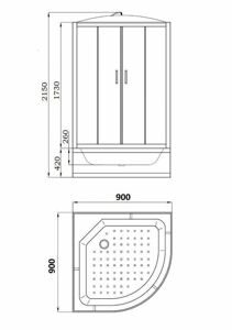 Душевая кабина Parly EB92P