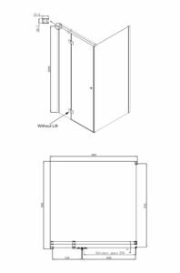 Душевое ограждение Ambassador Diamond 12011103L (1000x1000x2000);1 место