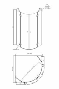 Душевое ограждение Ambassador Diamond 12011102 (1000x1000x2000);1 место