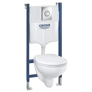 Унитаз с инсталляцией подвесной Grohe Solido Compact 39415000 с горизонтальным выпуском