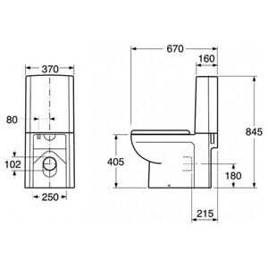 Унитаз с бачком напольный Gustavsberg Artic GB114300301231 с вертикальным выпуском