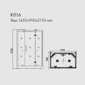 Инфракрасная душевая кабина KOY K016