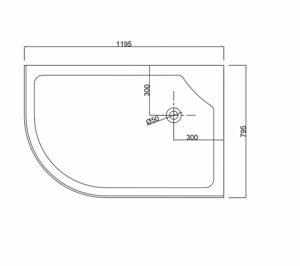 Душевой уголок Esbano ESR-8027A (Right) 120x80x200