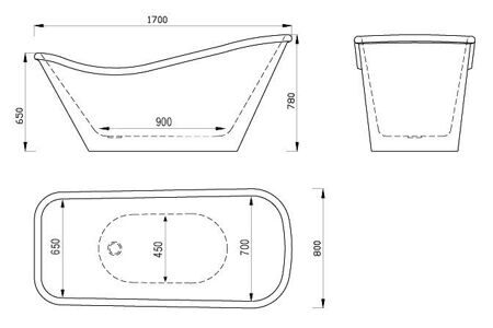 Акриловая ванна Gemy G9231