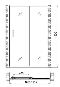 Душевая дверь Gemy Victoria S30191D