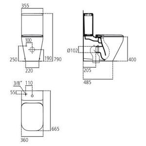 Чаша унитаза напольная Ideal STANDARD Tonic II K3169