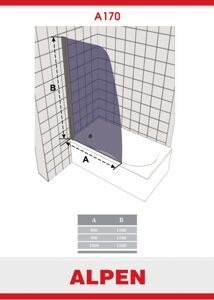 Душевая шторка ALPEN A170N-80