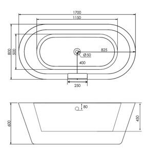 Акриловая ванна Gemy G9213C