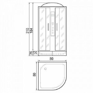 Душевая кабина River Dunay 80/24 МТ
