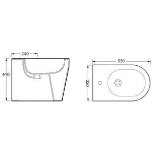 Биде напольное BelBagno Genius (напольное)