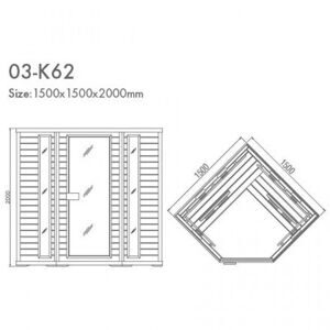 Инфракрасная сауна Kvimol H03-K62