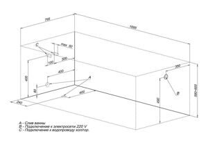 Акриловая ванна Aquanet Polo 170x80